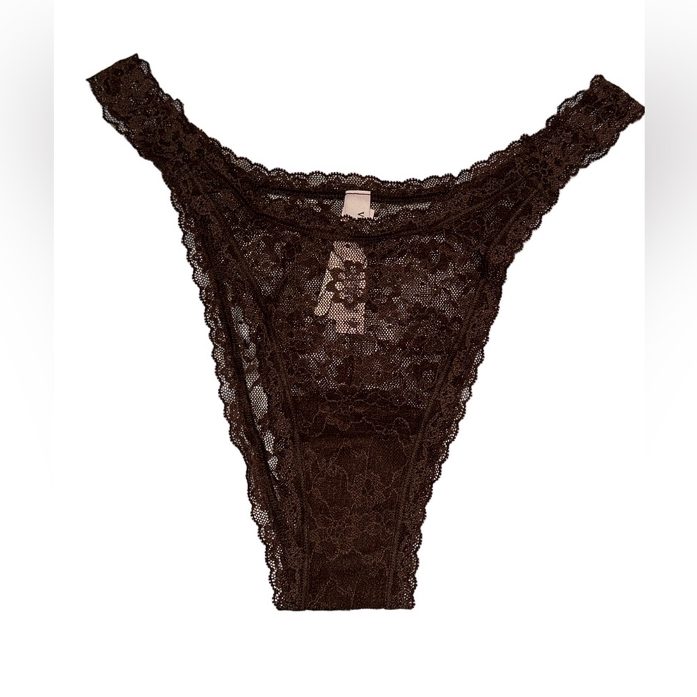 Victoria’s Secret Lace Brazilian Slip Panty/Brown